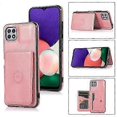 thumbnail image 1 of For Samsung Galaxy A22 5G Calf Texture Magnetic Card Bag PU Phone Case, 1 of 5