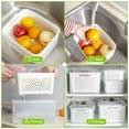 5 Pack Large Fruit Containers for Fridge Luxear Leakproof Food