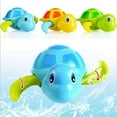 thumbnail image 3 of Green Swimming Turtle Bath Toy For Kids Wind Up Pool Toy Floating Water Play Toy For Bath Time Fun Lightweight Plastic Material 4.5X4.7X2.6 Inches, 3 of 4