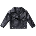 thumbnail image 2 of LYHao Girls Fashion PU Leather Motorcycle Jacket Children's Outerwear Slim Coat 3 16 Years Girls Jacket Coat,Sizes 13-14 Years, 2 of 7