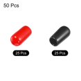 thumbnail image 3 of Unique Bargains 100pcs Rubber End Caps Cover Assortment 6mm Screw Thread Protector for Screw Bolt Black Red, 3 of 5