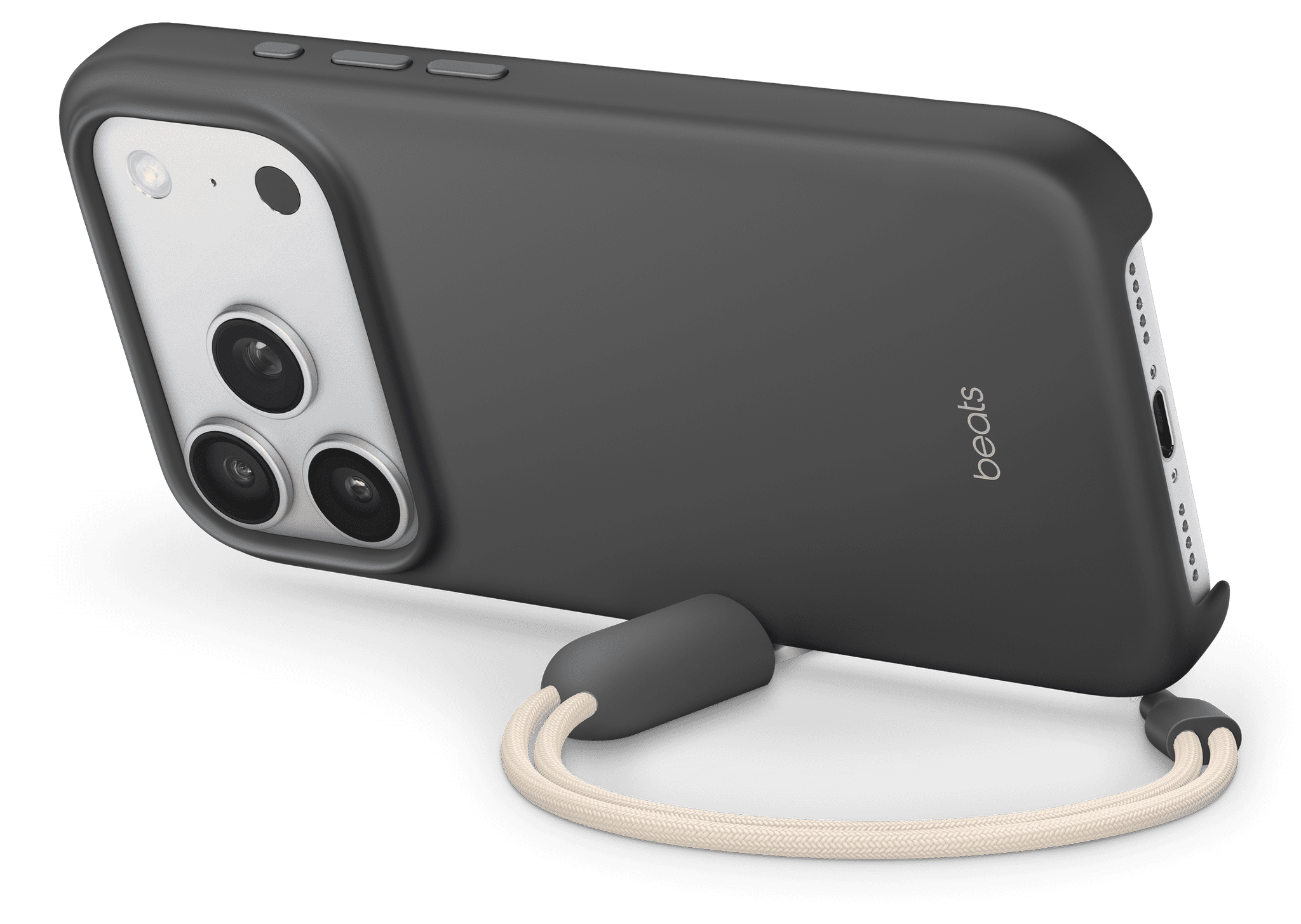 Beats iPhone 17 Pro Kickstand Case with MagSafe and Camera Control - Granite Gray