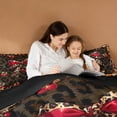 thumbnail image 5 of Erosebridal Leopard Print Bowknot 7-Piece Twin Bedding Sets For Kids,Cute Cherries Cute Bows Girls Bedding Comforter Set,Reversible Black, 5 of 7