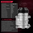 thumbnail image 4 of SPEEDWOW A/C Compressor with Clutch 98320 Compatible with Dodge Grand Caravan Avenger Journey 11-20 2.4L/3.6L, Chrysler 200 11-14 2.4L/3.6L,Volkswagen Routan 11-14 3.6L, 4 of 6