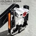 thumbnail image 4 of BUCKLOS Folding Bike Pedals 9/16" Cr‑Mo Steel Axle, 4 Sealed Bearings Aluminum Alloy Flat Platform Pedals with Anti‑Slip Pins & Reflectors, Dust‑Water Resistant for Folding Bikes, Road Bikes, BMX, 4 of 11