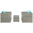 thumbnail image 3 of Repose 3 Piece Outdoor Patio Sectional Set, 3 of 6