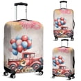 thumbnail image 2 of Vintage Patriotic Pomeranian 4th of July Independence Memorial Day Travel Luggage Cover Pom Dog Lover Gifts Suitcase Dust Protective Decor - 01006, 2 of 5