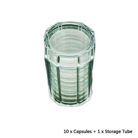 

Clear Coin Tube Holder Storage Collection for Case Protector with 10 Pcs Direct