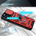 thumbnail image 5 of SOGA Compatible for Apple iPhone 13 Pro Max Case with Camera Screen Protector Cover Rugged ShockProof Drop Protection Phone Case with Magnetic Kickstand Mount Plate [Red], 5 of 7