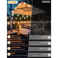 thumbnail image 2 of Cadena de luces LED para exteriores Brightever de 120 pies con mando a distancia, color blanco, 2 of 7