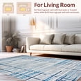 thumbnail image 2 of ODIKA 8'x10' Machine Washable Non-Slip Area Rug, Urban Maze Contemporary Grid Design for Stylish Living High Traffic Rug, Gray, 138388, 2 of 7