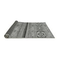 thumbnail image 2 of Ahgly Company Indoor Round Abstract Gray Modern Area Rugs, 6' Round, 2 of 4