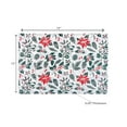 thumbnail image 4 of Set De Table En Coton (Gui Et Poinsettia) - Lot De 12, 4 of 4