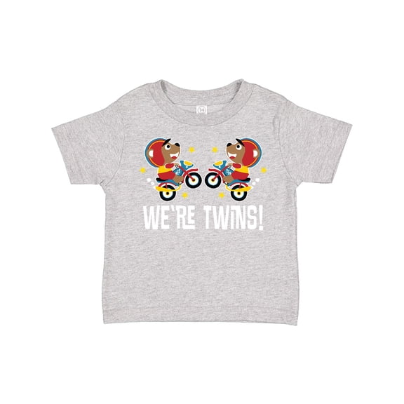 Inktastic Twin Boy Motorcycle Bear Boys Toddler T-Shirt