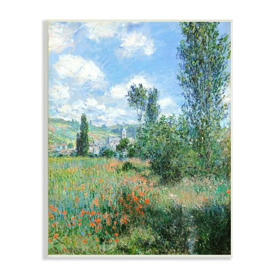 Stupell Industries Classic Field Flowers Rural Impressionist Painting Painting Unframed Art Print Wall Art, Design by Lettered and Lined