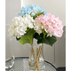thumbnail image 5 of Nvzi 3 hortensias artificiales, flores falsas, flores artificiales para decoración de bodas., 5 of 5