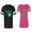 Men Black / Women Pink, variant on Captain First Mate Matching Couple Cotton Jerseys (Men Black / Women Black) (Men XL / Women XL)