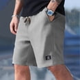 thumbnail image 2 of Gibobby Mens Shorts Men's Linen Shorts Casual Elastic Waist Drawstring Summer Beach Vacation Yoga Golf Shorts with Pockets(XXXL,Grey), 2 of 7