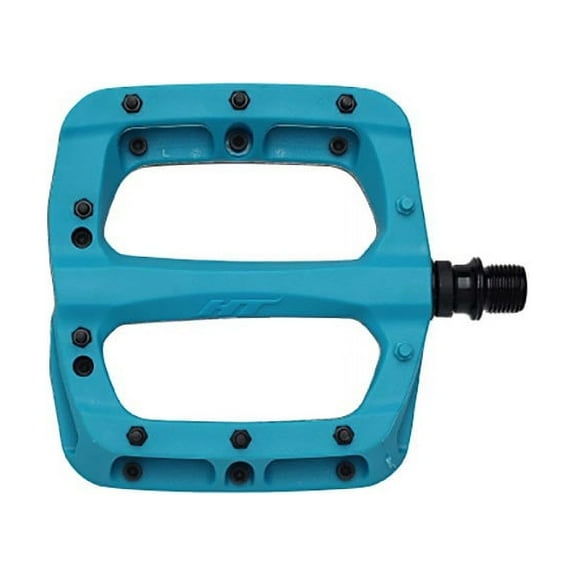 HT Components PA03A Nano P Platform Pedals, Body: Nylon, Spindle: Cr-Mo, 9/16'', Turquoise