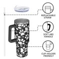 thumbnail image 4 of OBREWU Black Paw Tumbler with Handle and Lid,Black Paw 40oz Double Wall Vacuum Insulated Tumbler,Cups Gift for Women and Men, 4 of 7