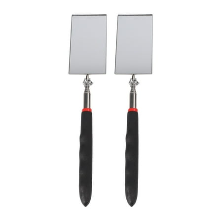 yaaqii 2 PCS Telescoping Inspection Mirror, Rectangle Telescopic Mechanic Mirrors