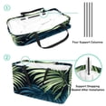 thumbnail image 4 of Tropical Jungle Palm Leaves Large Foldable Beach Bag Oxford Cloth Shopping Bag Storage Bin Laundry Organizer, 4 of 7