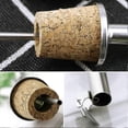 thumbnail image 4 of 4 Pcs Stainless Steel Cork Olive Oil Pourers Oil Bottle Spouts Vinegar Dispenser with Hinged Flip Top Cap for Wine, Syrup, Liquor, 4 of 5