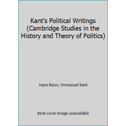 Kant's Political Writings (Cambridge Studies in the History and Theory of Politics), Used [Paperback]