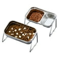 thumbnail image 5 of Koiauber Stainless Steel Elevated Pet Bowl Dog Food Water Bowl with Removable Bracket 15-Degree Tilt Pet Dish, 5 of 8