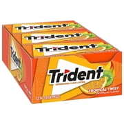 Trident Sugar Free Gum Tropical Twist 12 pack (18 ct per pack)