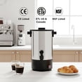 thumbnail image 2 of Cafetera SYBO de 40 tazas, 6 L, acero inoxidable, 110 V, 2 of 2