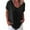 V11 Black, variant on Angala Womens Tees V Neck Short Sleeve Solid Color Blouse Summer Loose Comfortable Dailywear Ladies T Shirts Size M Black