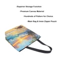 thumbnail image 3 of Large Canvas Bag 13.5x5.1x15 Inch Canvas Bag Shopping Canvas Bag Suitable For Outing Shopping Travel Out Of Large Capacity Storage Beautiful Sunset Turtle, 3 of 9