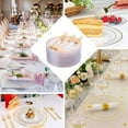 thumbnail image 5 of Efavormart 10 Pcs -Clear with Gold 7.5" Round Disposable Plastic Plate for Wedding Party Banquet - Tres Chic Collection, 5 of 11
