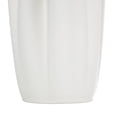 thumbnail image 5 of DecMode 10" Abstract Ribbed Dimensional Folded White Ceramic Vase with Compact Wavy Rim, 5 of 9