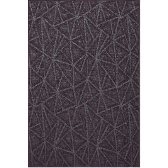 Indoor Outdoor custom size area rugs made in USA pattern Geometrical comes in Ten colors and Nine shapes rectangular,round,square,runners,oval,hexagon,octagon,half round - Purple, 11' x 14' Area Rugs