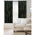 thumbnail image 2 of Dark Green Forest Blackout Curtains 90 Inches Long for Bedroom, Pine Trees Modern Mysterious Art Thermal Insulated Room Darkening Black Out Window Curtain Panels Grommet Drapes for Living Room, 2 of 8