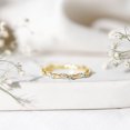 thumbnail image 4 of Rosec Jewels Lab Grown Diamond Stacking Ring for Women - Twisted Ring - EF-VS Quality - Ready to Gift with Jewelry Box, 10K Yellow Gold, US 9.00, 4 of 7