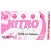 Nitro Golf White Out Golf Balls, Pink, 1.8 lb, 15 Pieces
