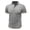 2-Gray, variant on Men Casual Fashion Short Sleeve Stripe Printing Turn-down Collar Button Shirt Blouse Chic Summer Men's Tops Cool Shirts Mens Clothing Blue