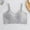Gray, variant on Nrmvnmi Summer Saving 2024 Womens Seamless Strappy Longline Sports Bra - Medium Support Scoop Neck Criss Cross Padded Yoga Workout Bra Womens Gifts