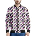 thumbnail image 5 of Chaquetas con cremallera y estampado de berenjena a la moda para hombre, abrigo vegetal con estampado 3D, chaqueta informal de calle con cremallera para mujer, sudadera de manga larga, 5 of 5