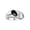 CABOCHON ONYX, variant on Men's Rings Sterling Silver Ring - Timeless Pear Shape Cabochone Gemstone & Diamonds - Tear Drop Cabochon ONYX 2 Rings For Men  Size 8