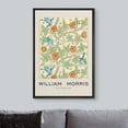 thumbnail image 3 of IDEA4WALL Framed Canvas Print Blue Garden Flower Trellis by William Morris Historic Cultural Illustrations Fine Art Traditional Floral Poster for Living Room, Bedroom, Office - Black 24"x36", 3 of 5