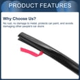 thumbnail image 7 of Unique Bargains Universal Car Door Edge Guards 9.84ft U-Shaped Door Scratch Protection Guard Chrome Black 1 Pc, 7 of 7