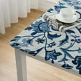 thumbnail image 4 of HAOXIT Square Tablecloth, Handblock Print Table Cloth for Kitchen Dining Linen I Parties, Weddings, Outdoors, Christmas I Fall Home Decor white, 4 of 7