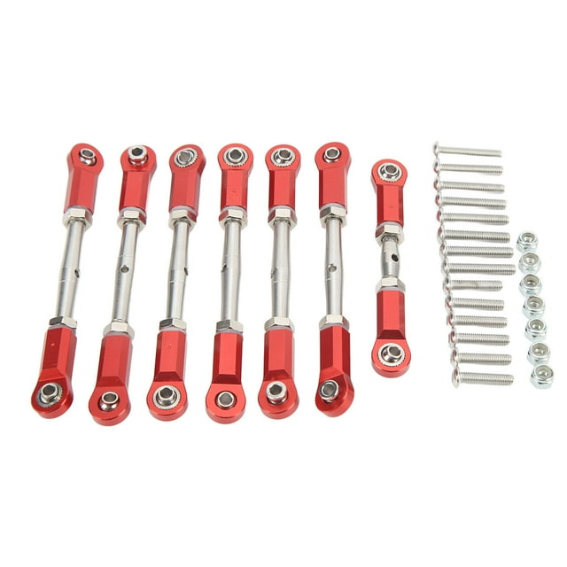 RC Tie Rod, RC Links Tie Rod Portable Easy Installation And Disassembly Aluminum Alloy For 1/10 RC Short Truck Red