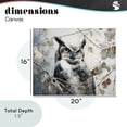 thumbnail image 4 of Stupell Industries Farmhouse Horned Owl Perched Canvas Art, 20 x 16, by Franklyn Gregory, 4 of 8