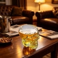 thumbnail image 5 of Skull Shaped Whiskey Glasses,11.83 oz Heavy Base Skeleton Drinking Cup | Clear Round Mouth Cocktail Glasses for Halloween Decor,Gifts for Cocktail Lovers, 5 of 6