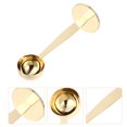 thumbnail image 4 of Shisuyan Golden Stainless Steel Coffee Scoop for Ground Coffee Home Use with Rounded Edges 2pcs, 4 of 8
